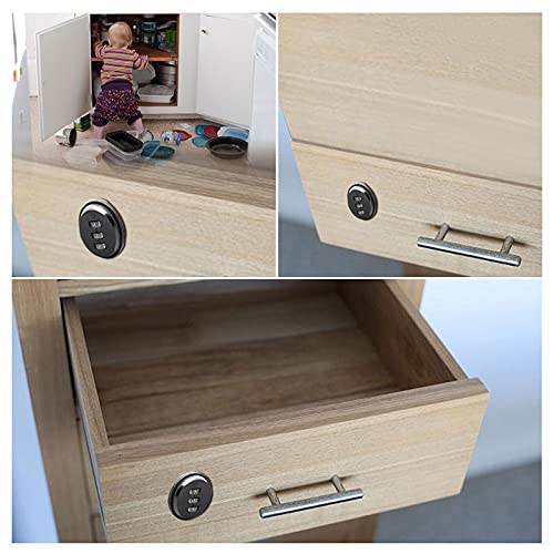 4 Pack Combination Cam Lock 1-1/8 Inch Cylinder Password Coded Admiral Lock Combi-Cam Lock For Cabinet Drawers Combination Lock #TOP6