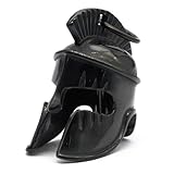 MOYOZZ Motorcycle Biker Roman Gladiator Warrior Spartan Helmet Guardian Bell Luck Gremlin Ride Bell Hanger or Lucky Keychain (Dark)