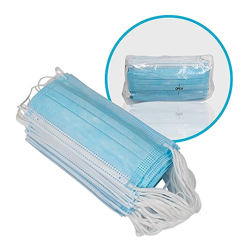 Pac-Dent MASKT-06-A iMask Premium ASTM Level 3 Face Mask, Blue, Pack of 50 - Thumbnail 2