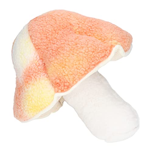 キノコ ぬいぐるみ 子供用 ぬいぐるみ 枕おもちゃ 無毒 3歳以上 (オレンジ色