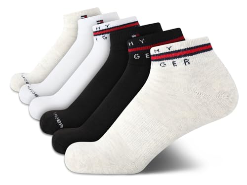 Image of Tommy Hilfiger Womens Quarter Socks - 6 Pack Soft Cushioned Athletic Performance Ankle Socks for Women for Sports and Running
