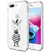 Produktbild Conie® Handyhülle Rück Schale für iPhone 7 Plus / + / 8 Plus / +, Ultra Slim TPU Hülle aus Silikon mit Bilder Motiv, Kanten Display Kamera Schutz, Motiv Zebra Design
