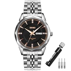 Silver Strap with Black Dial