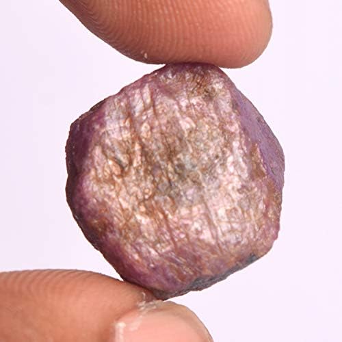 GEMHUB 34.00 Ct Natural Red Star Ruby Rough Crystal Untreated Certified Loose Gemstone for Jewelry image 5
