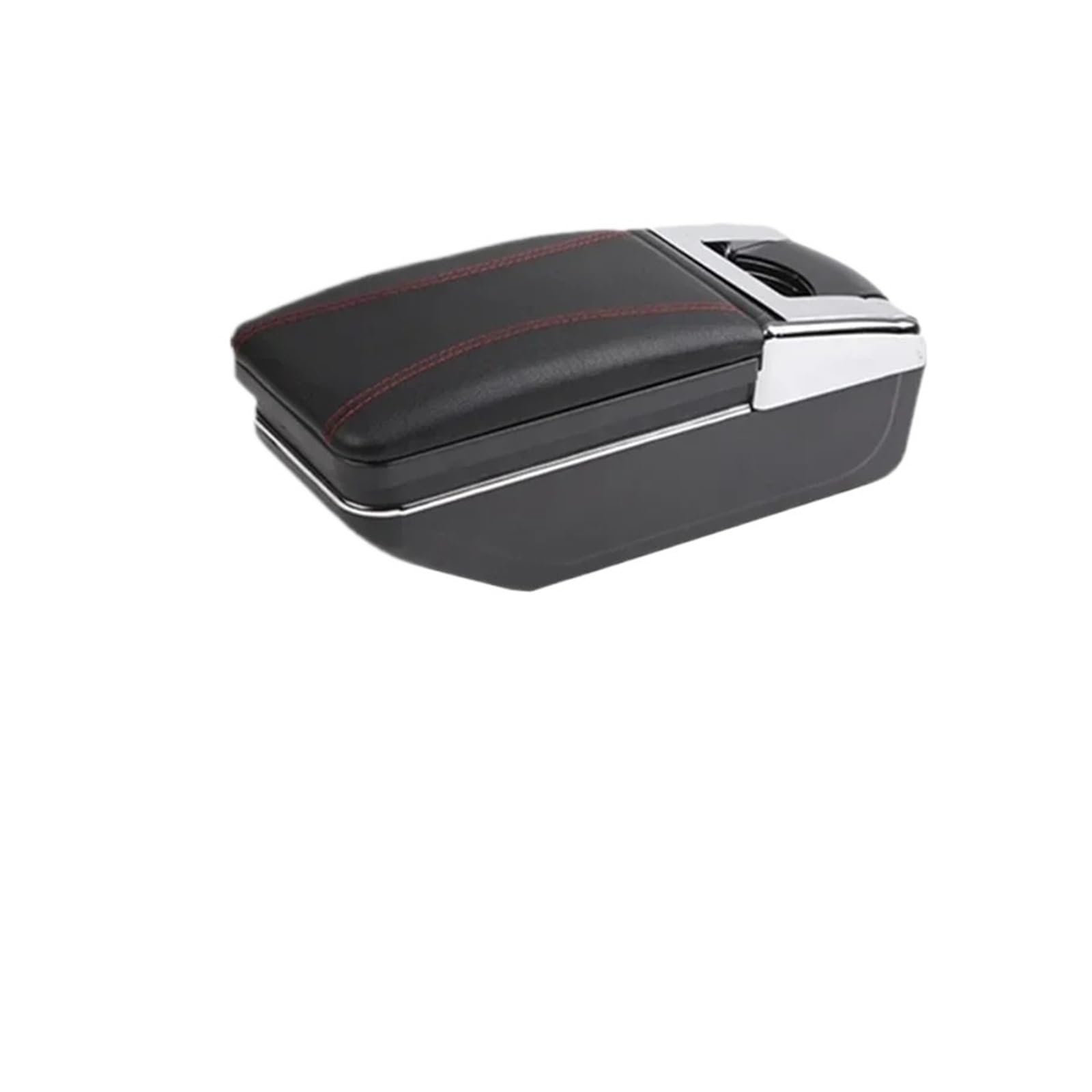 Ggwqoops Car Armrests For Seat For Ibiza 6j 6L Car Armrest Retrofit Parts Storage Box Accessories Interior Details Armrest Box(A red line NO USB)