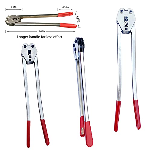 Nvoyajuan Packaging Heavy Duty (660Lbs) Strapping Kit, Plastic Polyester Poly Straps Banding Supplies Material Tool Polypropylene Coil #TOP3