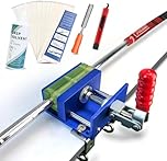 CRESTGOLF Golf Regripping Kit No-Drill & Drill Installation for Regripping Golf Club Grips Inlcudes 13PCS Golf Grip Tapes,Hook Knife, Solvent, Grip Tape Remover and Vise Clamp Golf Regripping Kit