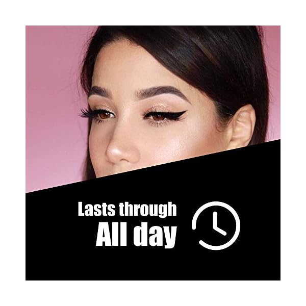 SEILANC Waterproof Liquid Eyeliner Long Lasting&Smudgeproof Eye Liner 2 Packs Precise Eyeliner Pen for All Day with Slim Tip, Black