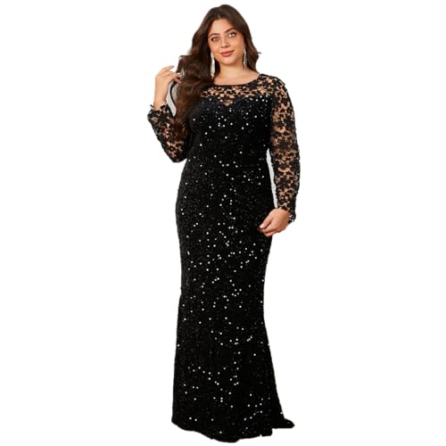 Image of Velvet Sequin Formal Evening Party Dress Sweatheart Bodycon Long Sleeve Maxi Gown