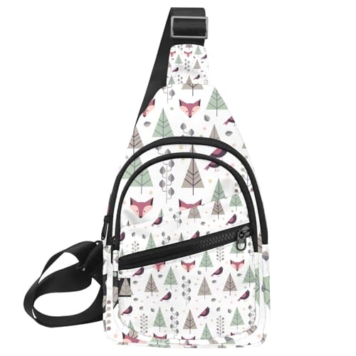 Sac à dos sling de randonnée et voyage pour femme à motif écossais chic