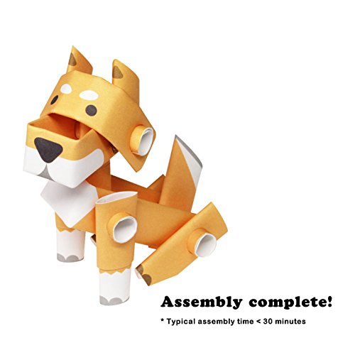 Piperoid Animals Shiba Inu Dog - Japanese 3D Paper Dog Puzzle Diy Origami Kit For Kids And Adults #TOP3