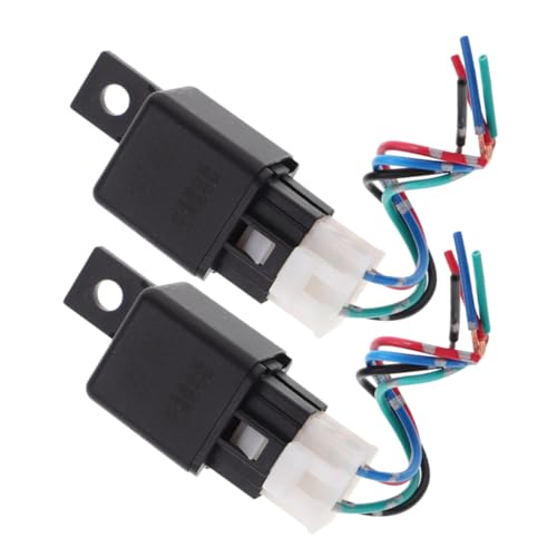 TOPPERFUN 2pcs Heavy Duty Pin Air Conditioning Relay Durable Automotive Starter Relay Easy Installation for Various Vehicle Models Construction