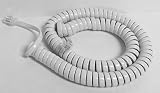 The VoIP Lounge Replacement 12 Foot White Handset Curly Cord for AT&T Phone (12 Feet Fully Stretched
