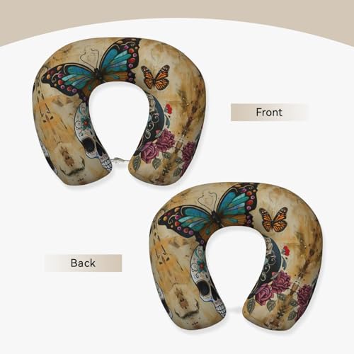 Almohada de espuma viscoelástica para cuello Negro miniatura 3