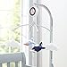 Carter's Take Flight Airplane/Cloud Nursery Crib Musical Mobile, Blue, Navy, Grey, Orange