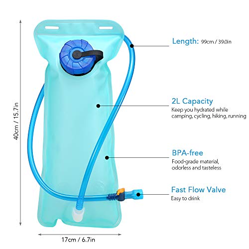 Bexiga, Romacci Bolsa de bexiga de água para bicicleta 2L Bolsa de hidratação para ciclismo Esportes