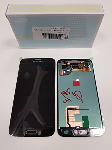 LCD Direct Ltd Original Display Assembly for G900F Galaxy S5 – Gold - 100% New Service Packed - GH97-15959D. The LCD Looks Black, The Rim Around The Button Has a Tint of Gold Colour