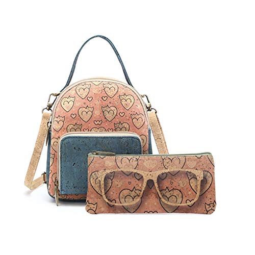 Men Kai- Bolsos Mochila para Mujeres, Mini Bolso Mochila, Mochila de Corcho...