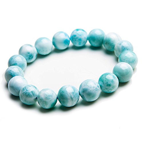 Larimar naturel bleu pour homme : bague en pierre fine véritable et bijou masculin unique