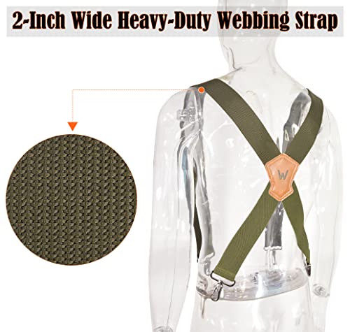 Welkinland Green Suspenders For Men thumb #4