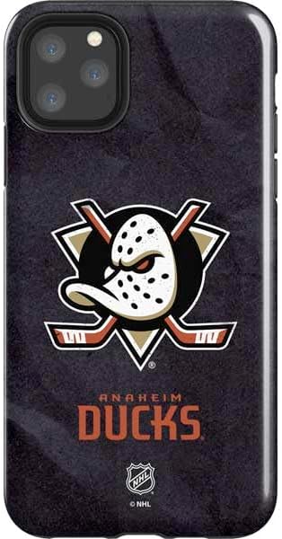 Skinit Impact Phone Case Compatible with iPhone 11 Pro Max - Officially Licensed NHL Anaheim Ducks Jersey Design