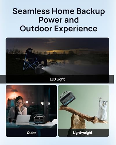 DARAN Portable Power Station 600W(1200W Surge) - 288Wh(90,000mAh) Solar Generator LiFePO4 Battery with AC DC Outlets, 8.3LB Portable Charging Station for Camping, RV, Home, Emergency (Solar Optional) 6 AI VOLT Generator Website 41Wle4AArXL. SL500 AI VOLT Generator Website