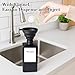 Maxumille 2 Piezas Dispensador de Jabón Baño Vidrio Negro Mate con Etiquetas Impermeables Imagen de Maxumille 2 Piezas Dispensador de Jabón Baño Vidrio Negro Mate con Etiquetas Impermeables