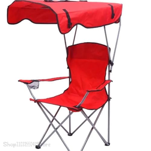 Chaise de plage pliante avec auvent contre les coups de soleil camping - 7