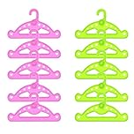 zhongjiany 10pcs/lot Hangers Doll Clothes Accessories Hanger Fit 18 Inch Doll &43cm New Born Baby - Clothes