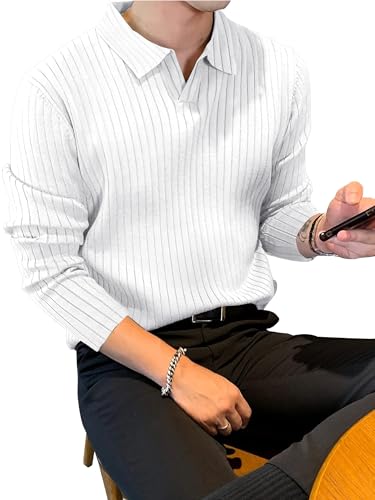 Image of Noble Monk Relax Fit |Textured| Lycra | Polo Neck T-Shirt