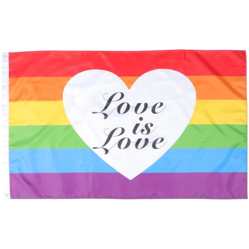 GATHINESS Bandera de Orgullo Arcoíris de Poliéster Ligera y Fácil de Almacenar para Decoración al Aire Libre y Regalos en Festivales y Celebraciones