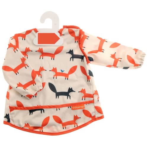 Cosatto Long Sleeve Coverall Bib, Cosatto Mister Fox, Infant to Toddler