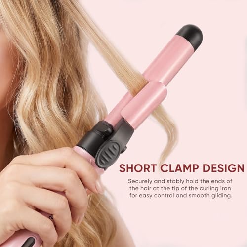 Rotating Curling Iron Set, Automatic Curling Wand for Long Hair Easy to Use Hair Curler Get Effortlessly-Chic Beach Waves 3 Sizes Ceramic Barrel 0.75" 1" 1.25" to 430&deg;F with Home Button, Dual Voltage