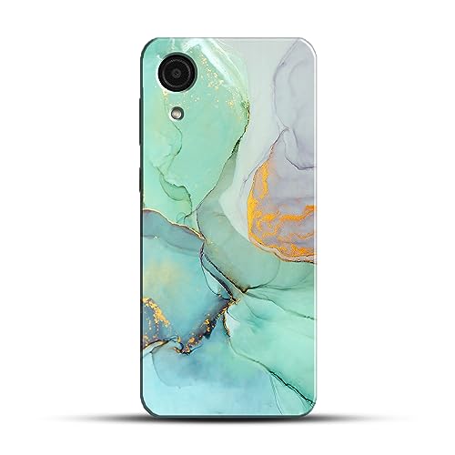 Image of COLORflow Back Cover Compatible with Samsung Galaxy A03 Core | Beautiful Green Marble | Designer Printed Hard CASE Bumper Back Cover Compatible with Samsung Galaxy A03 Core