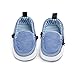 XWANZI Newbron Shoes Black and White Stripes Denim Low Cut Unisex Shoelaces Fashion Casual Classical Baby Slippers 0-6 Months