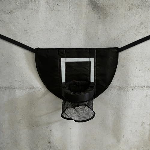 Panier de basket pour trampoline VANZACK avec support robuste détachable noir