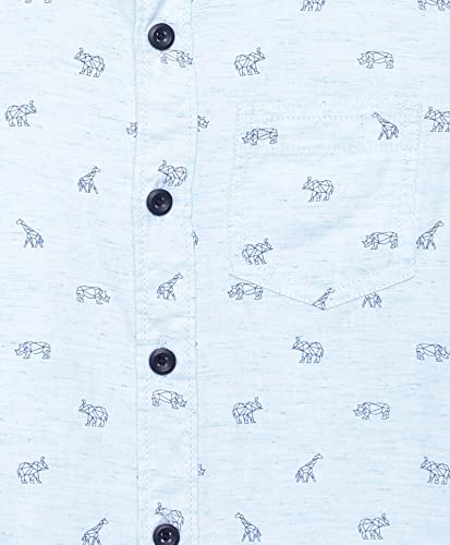 Image of Under Fourteen Only Solid Regular Fit Shirts for Boys