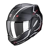 Scorpion Unisex Exo-tech Square Helm, Undurchsichtig Schwarz-Rot, L 59 60 EU