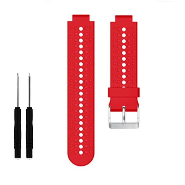 Correa de banda de reemplazo de silicona suave para Garmin Forerunner 220/230/235 Pulsera pulsera para Garmin 620 630 735 S20 S5