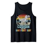 cugino dinosaur boy of the birthday boy matching family canotta