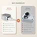 COMITOK MOCA iPhone 17 Pro Camera Grip No Need App for iOS26, Compatible iOS17 and iOS18, Fun Shot Magnetic Grip for Phone Native Camera with Anti-Drop Detachable Remote and Convenient Keychain Hook