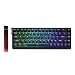 YUNZII MAD68 HE Rapid Trigger Tastatur, 60% Kabelgebunden Gaming-Tastatur mit Magnet-Switches,0,02 mm Präzision,8000 Hz,Einstellbare Betätigung, Hot-Swap, RGB, Snap Tap, PBT für PC & Mac (Black)