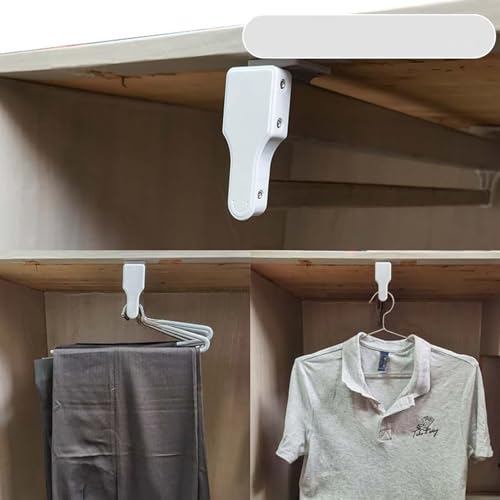 Perchero de ropa extraíble y ajustable para organizar armarios 7