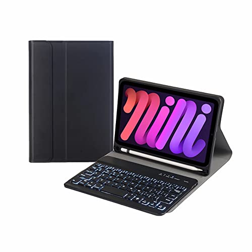 IPad mini6 8.3C`pL[{[h 2021AiPad Mini6pP[XAiPad Mini6pEBluetoothL[{[hz_[Slim Smart CoverAPencil͕t܂B,