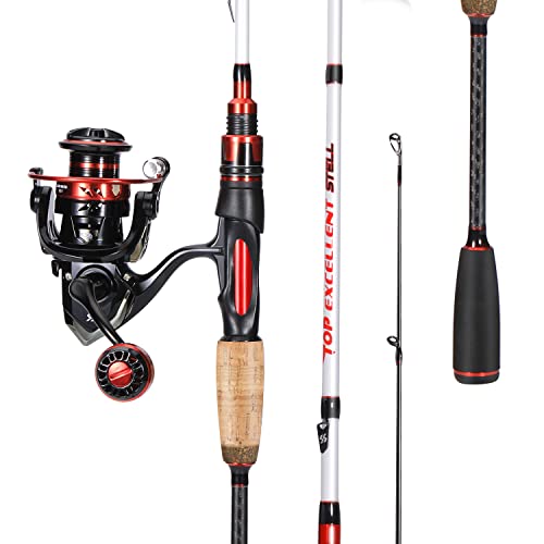 image for Sougayilang Spinning Combo, Medium Heavy Fishing Pole and 2000 Spinnin