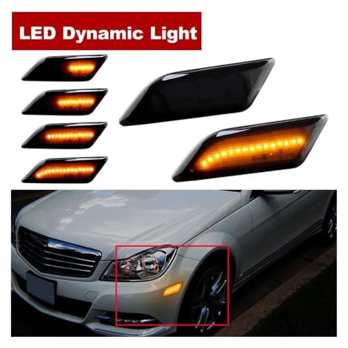 Intermitente lateral LED Canbus de 12V para Benz Clase C W204 4