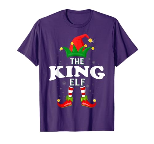 Xmas King Elf Family Matching Christmas Pajama T-Shirt