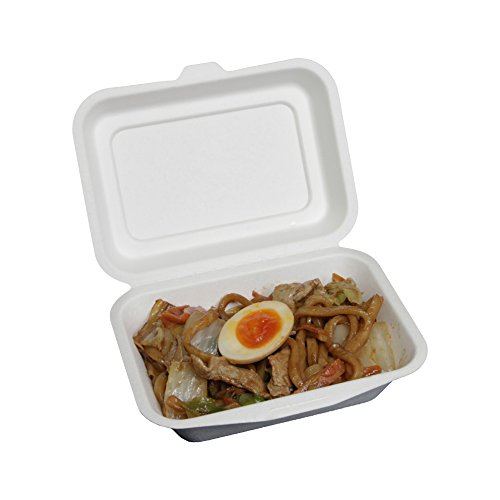 最安値 エコアイ バガス製テイクアウト容器 エコでオシャレな Eモールド フードパック L B001 50個入 4145 の価格比較