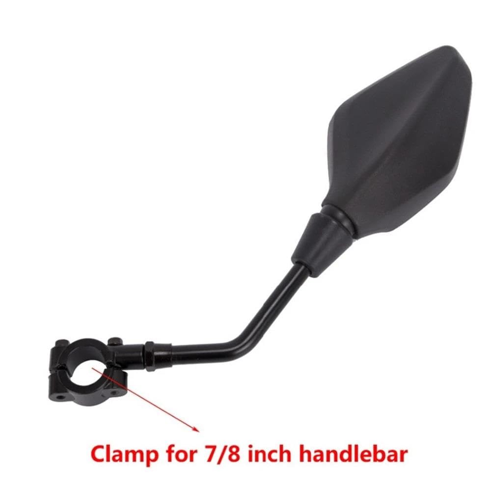 Accesorios Motocicleta 1 Par De Espejos Laterales para Motocicleta Espejos Retrovisores Accesorios para Motocicleta Piezas Universales para Patinete Eléctrico Espejo del Extremo Manillar Moto
