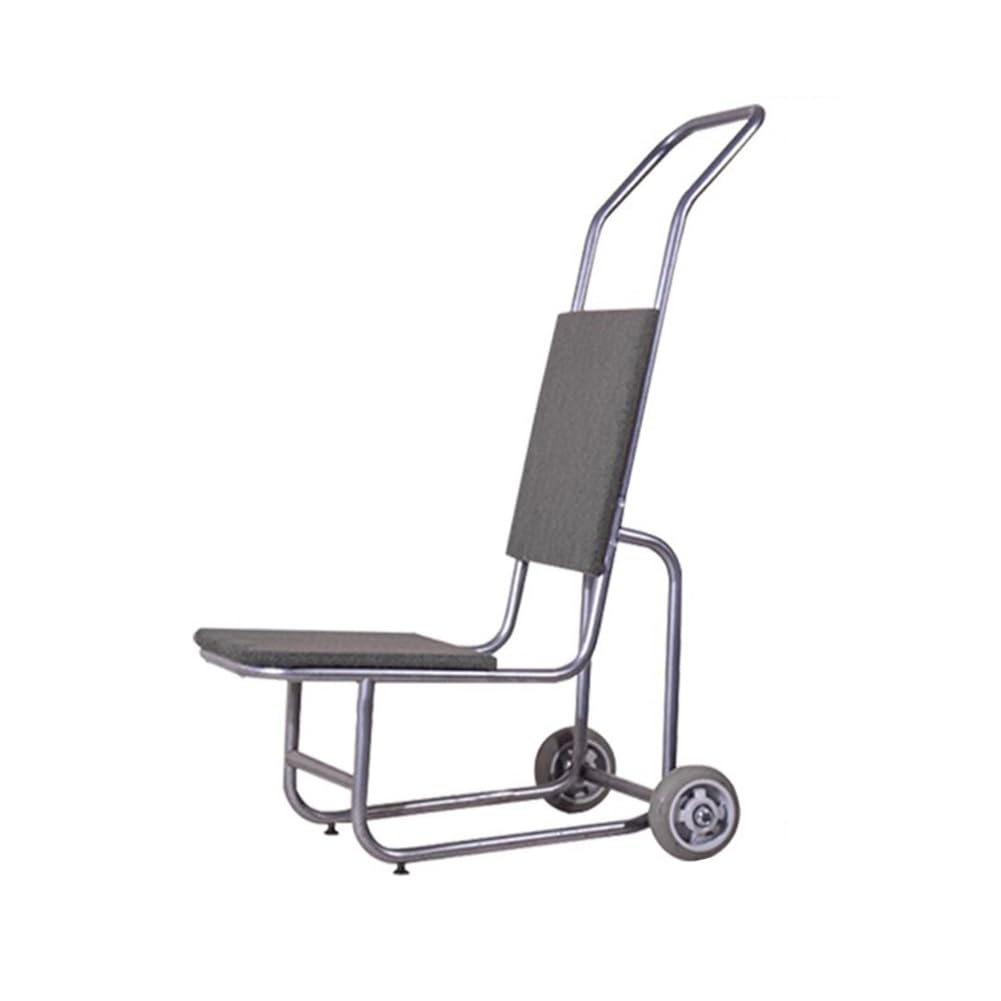 JKJZSALJ Commercial Stacked Chair Cart, Holds 12 Chairs, Banquet Chair Trolley, Push-Style Chair Holder, For Wedding, Kitchen, Banquet, Party,Grey,38x67x119 cm